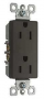 Legrand radiant 885TRDBCC12 Tamper-Resistant Receptacle, 15 A, 125 V, Side Wiring, NEMA 5-15R, NEMA: