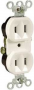 Legrand 4025WCC20 Duplex Outlet, 2 -Pole, 15 A, 125 V, Side Wiring, NEMA: 5-15R, White