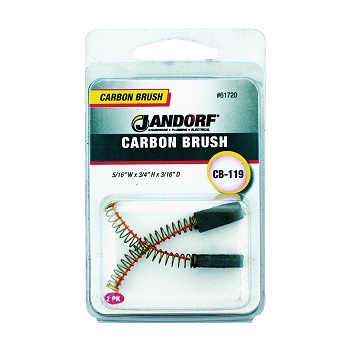 Jandorf 61720 Brush, 3/16 in L x 5/16 in W x 3/4 in H Dimensions  