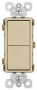 Legrand radiant RCD11ICC6 Decorator Switch, 15 A, 120/125 VAC, Back Wire, Side Wire Terminal, Ivory