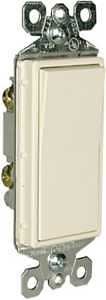 Legrand radiant Series TM870LACC10 Paddle Switch, 15 A, 120/277 VAC, Push Wire, Side Wire Terminal, 