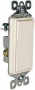 Legrand radiant Series TM873LACC10 Paddle Switch, 15 A, 120/277 VAC, Push Wire, Side Wire Terminal,