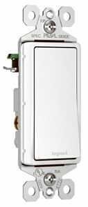 Legrand radiant Series TM873WCC10 Paddle Switch, 15 A, 120/277 VAC, Push Wire, Side Wire Terminal, W