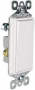Legrand TM873WSLCC10 Rocker Switch, 15 A, 120/277 V, 3-Way, Screw Terminal, Thermoplastic Housing Ma