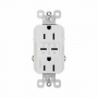Legrand radiant Series R26USBPDWCC6 Outlet, 2-Pole, 15 A, 125 V, 2-USB Port, USB-C USB, NEMA: NEMA 5