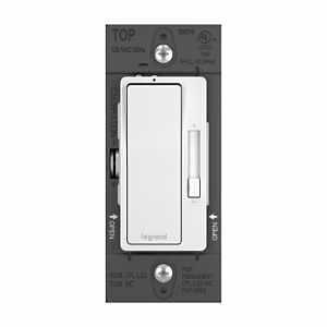 Legrand radiant Series RHCL453PWAMCC4 Dimmer with Microban, 120 V, 450 W, CFL, LED Lamp, 3-Way, Whit