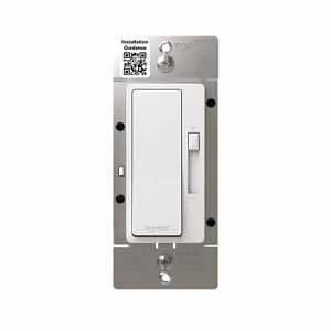 Legrand radiant Series RHL153PW Advanced Dimmer, 1.25 A, 120 V, 150 W, CFL, Incandescent, LED Lamp, 