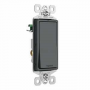 Legrand radiant Series TM870GCC10 Rocker Switch, 15 A, 120/277 V, Push Wire, Side Wire Terminal, Gra