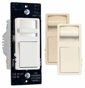 Legrand Wide Slide WSCL453PTCCCV4 Slide Dimmer, 120 V, CFL, LED Lamp, 3-Way