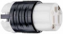 Legrand PS5269XCCV4 Electrical Connector, 2 -Pole, 15 A, 125 V, NEMA: NEMA 5-15R, Black/White