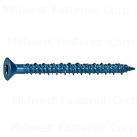 3/16 x 2-1/4 TorqueMaster Star Flat Masonry Screws
