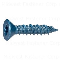 1/4 x 1-1/4 TorqueMaster Star Flat Masonry Screws