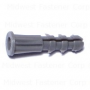 No. 6 to 8 x 7/8 Plastic Ribbed Plastic Anchors