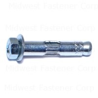 5/16" x 1-1/2" Zinc Plated Steel Hex Nut Sleeve Anchors