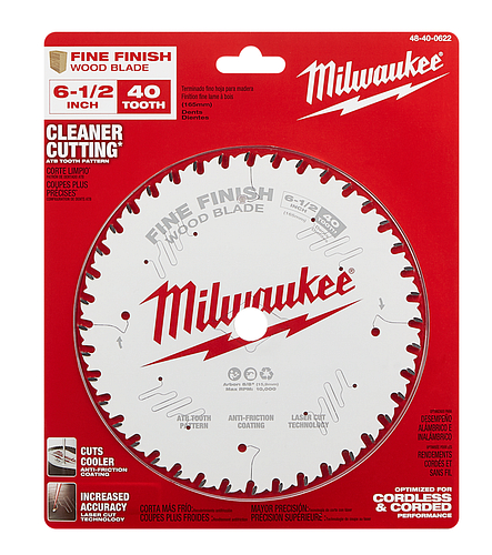 6-1/2" 40T Fine Finish Circular Saw Blade