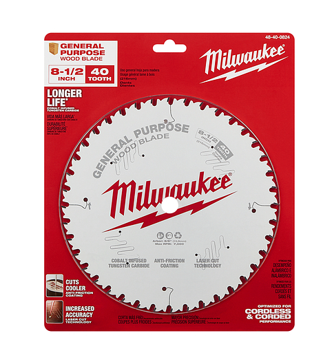 8-1/2" 40T General Purpose Circular Saw Blade