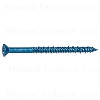 1/4 x 3-3/4 Blue Ruspert TorqueMaster Star Flat Masonry Screws
