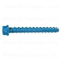 1/2" x 5" Blue Coated Steel Hex Washer Head TorqueMaster Concrete Screws