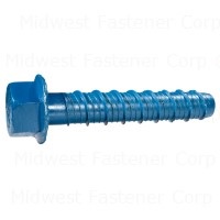 1/2" x 6" Blue Coated Steel Hex Washer Head TorqueMaster Concrete Screws