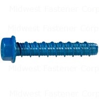 5/8" x 3-1/2" Blue Coated Steel Hex Washer Head TorqueMaster Concrete Screws
