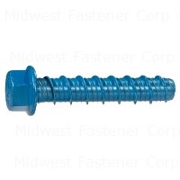 5/8" x 6" Blue Coated Steel Hex Washer Head TorqueMaster Concrete Screws