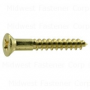 #6 x 1" Brass Phillips Flat Head Wood Screws