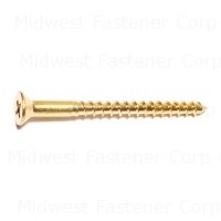 #8 x 2" Brass Phillips Flat Head Wood Screws