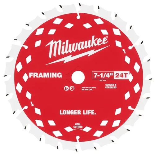 7-1/4" 24T Framing Circular Saw Blade Singles