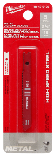 2-3/4" 18TPI U-Shank Metal High Speed Steel Jig Saw Blades 5pc