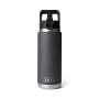 Yeti Rambler 26 oz. Water Bottle with Color-Matched Straw Cap - Black Stone