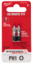 SHOCKWAVE Impact Duty 1" Phillips #1 Insert Bits 2pc
