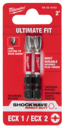SHOCKWAVE Impact Duty 2" ECX Combo Bits 2pc