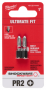 SHOCKWAVE Impact Duty 1" Reduced Diameter Phillips #2 Drywall Insert Bits 2pc