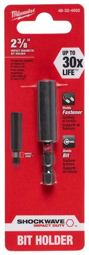 SHOCKWAVE Compact Impact Duty 2-3/8" Magnetic Bit Holder