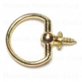 1" Brass Plated Steel Round Decorative Rings