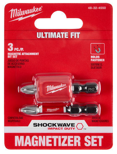 SHOCKWAVE Impact Duty Magnetic Attachment and PH2 Bit Set 3pc