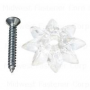 1" Clear HangMaster Rosette w/Screws