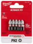 SHOCKWAVE Impact Duty 1" Phillips #2 Insert Bits 5pc