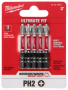SHOCKWAVE Impact Duty 2" Phillips #2 Power Bits 5pc