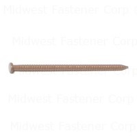 1-5/8" Dark Oak Brown Painted Steel Panel Flat Head Nails