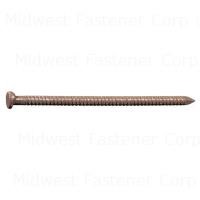 1-5/8" Walnut Brown Painted Steel Panel Flat Head Nails	