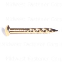 7/8 Brass Plated Steel Carpet Trim Brad Head Nails