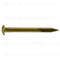 18 GA x 5/8" Brass Escutcheon Pins