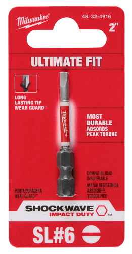 SHOCKWAVE Impact Duty 2" Slotted 1/8" Power Bit