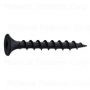 #6 x 1-1/4" Black Phosphate Steel Coarse Thread Star Drive Bugle Head Saberdrive Drywall Screws