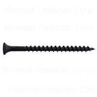 #8 x 2-1/2" Black Phosphate Steel Coarse Thread Star Drive Bugle Head Saberdrive Drywall Screws