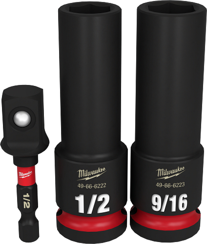 SHOCKWAVE Impact Duty 1/2" Drive SAE Deep 6 Point Socket Set 3pc