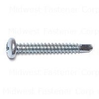 #8-18 x 1-1/4" Zinc Plated Steel Phillips Pan Head Self-Drilling Screws