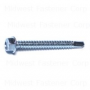 #12-14 x 2" Zinc Plated Steel Hex Washer Head Self-Drilling Screws