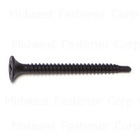 6 x 1-5/8 Black Phosphate Phillips Bugle Self-Drilling Screws Black Phosphate